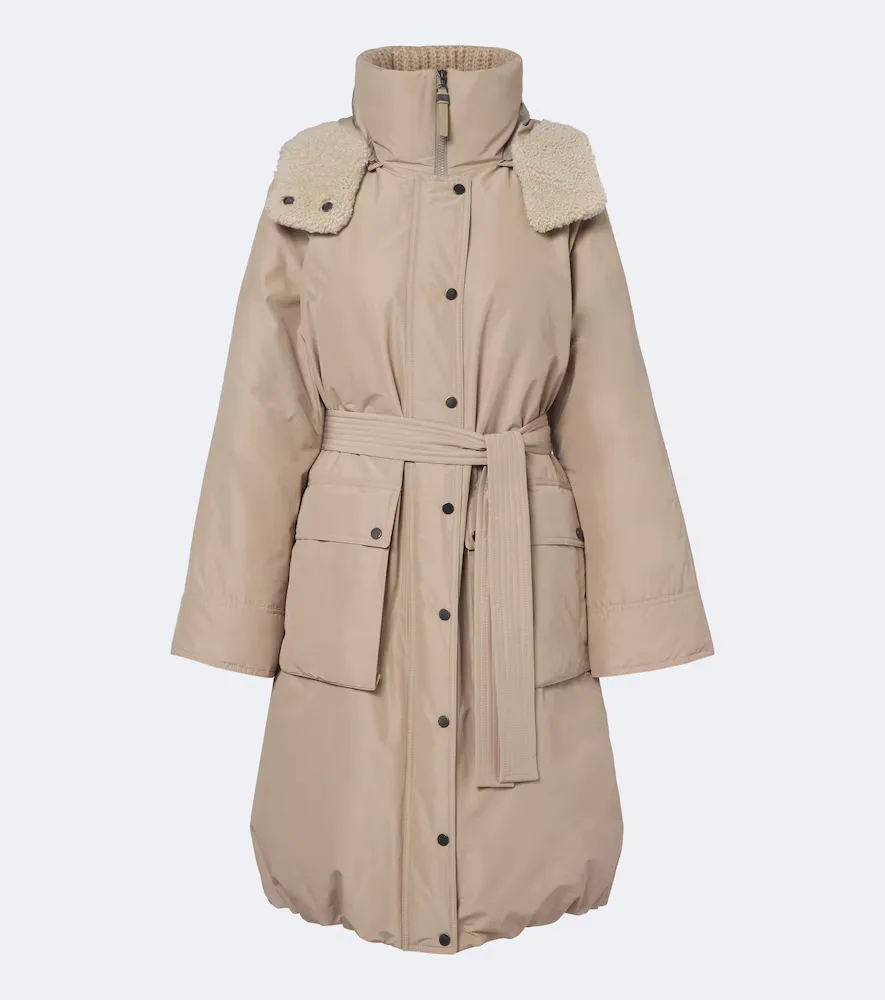 Monili Hooded Cotton-Blend Down Coat by Brunello Cucinelli