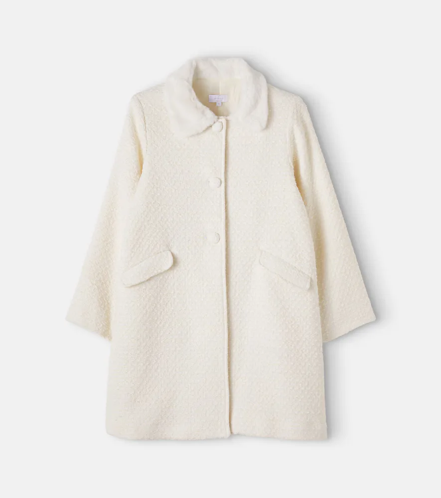 Rose Boucl Coat by La Coqueta