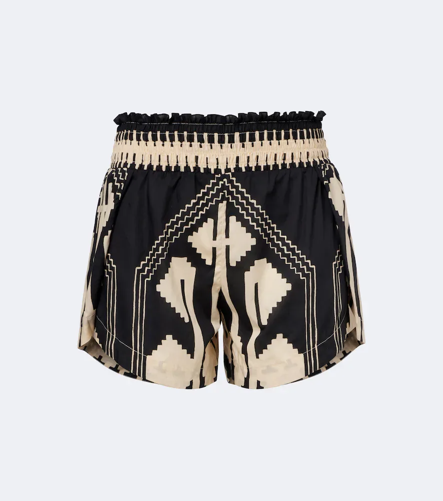 Printed Cotton Shorts by Johanna Ortiz