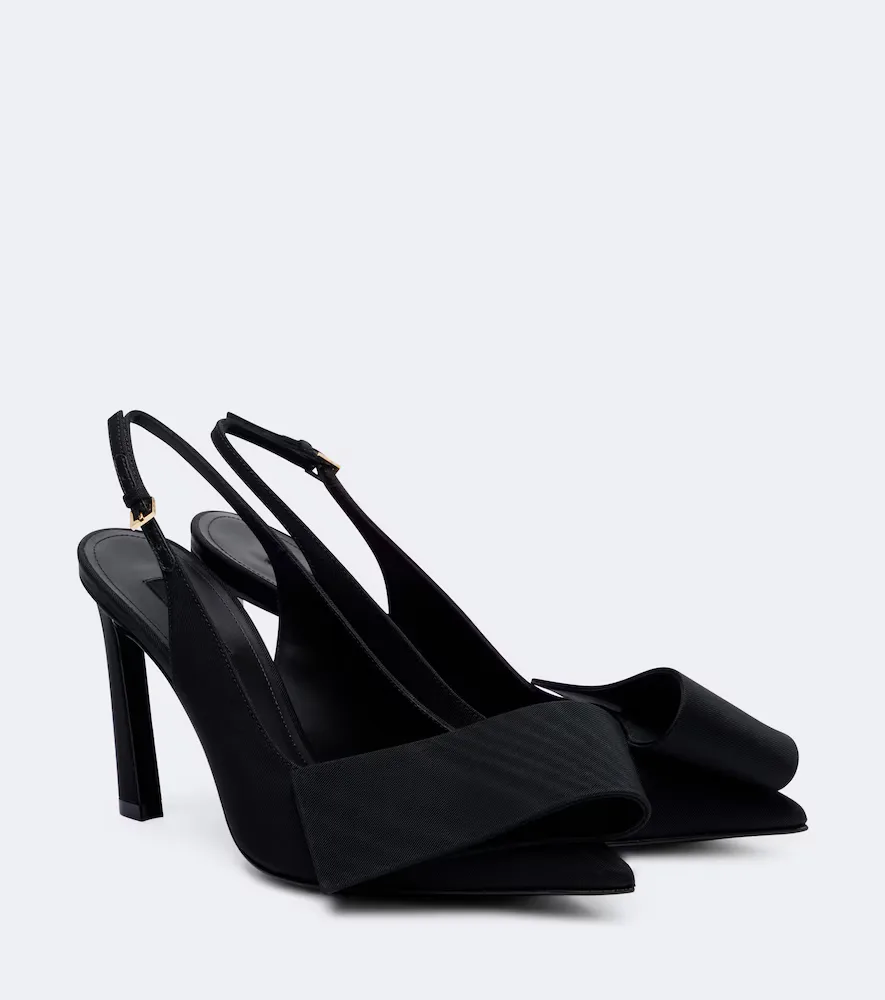 Twisted Ribbon Slingback Pumps by GIVENCHY