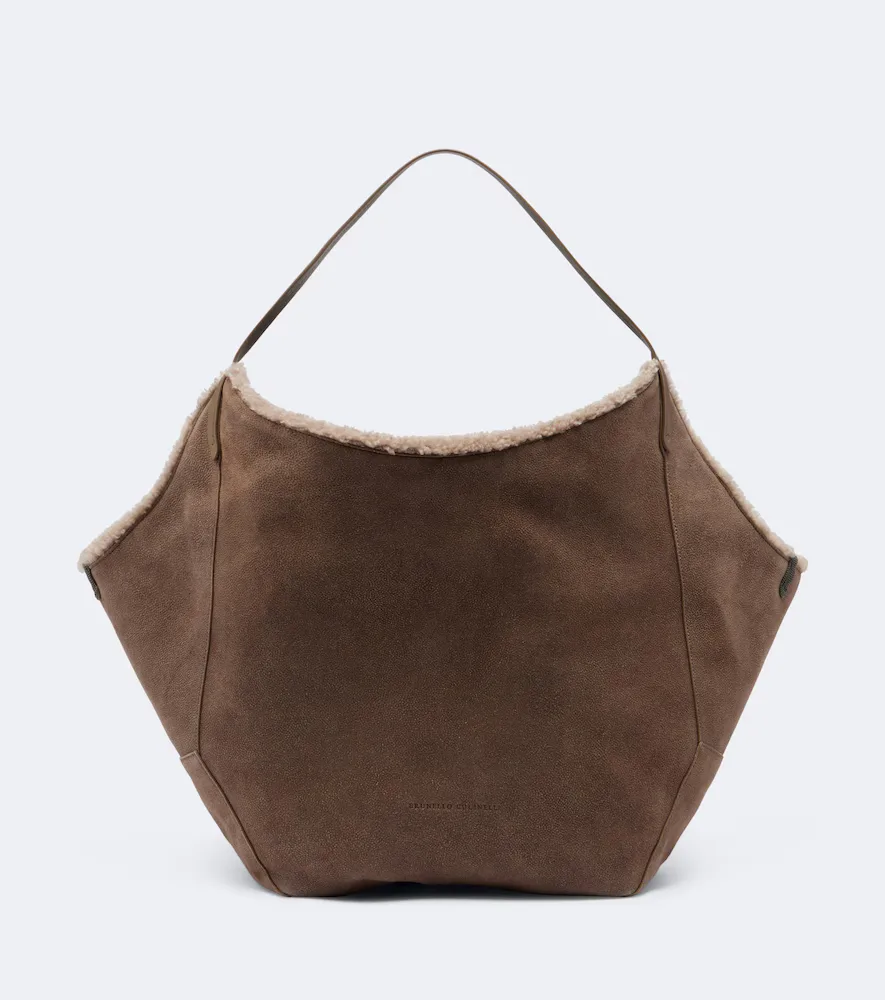 Duo Large Reversible Leather Tote Bag by Brunello Cucinelli