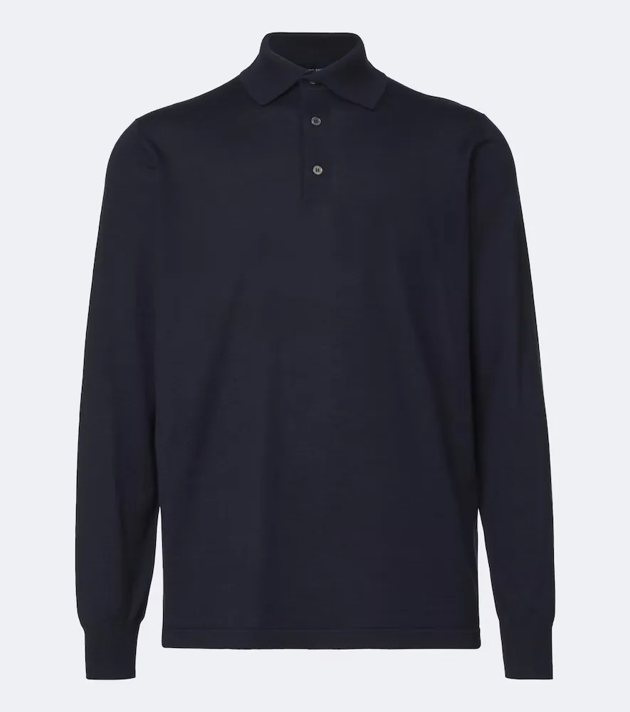 Cashmere and Silk Polo Sweater by Thom Sweeney