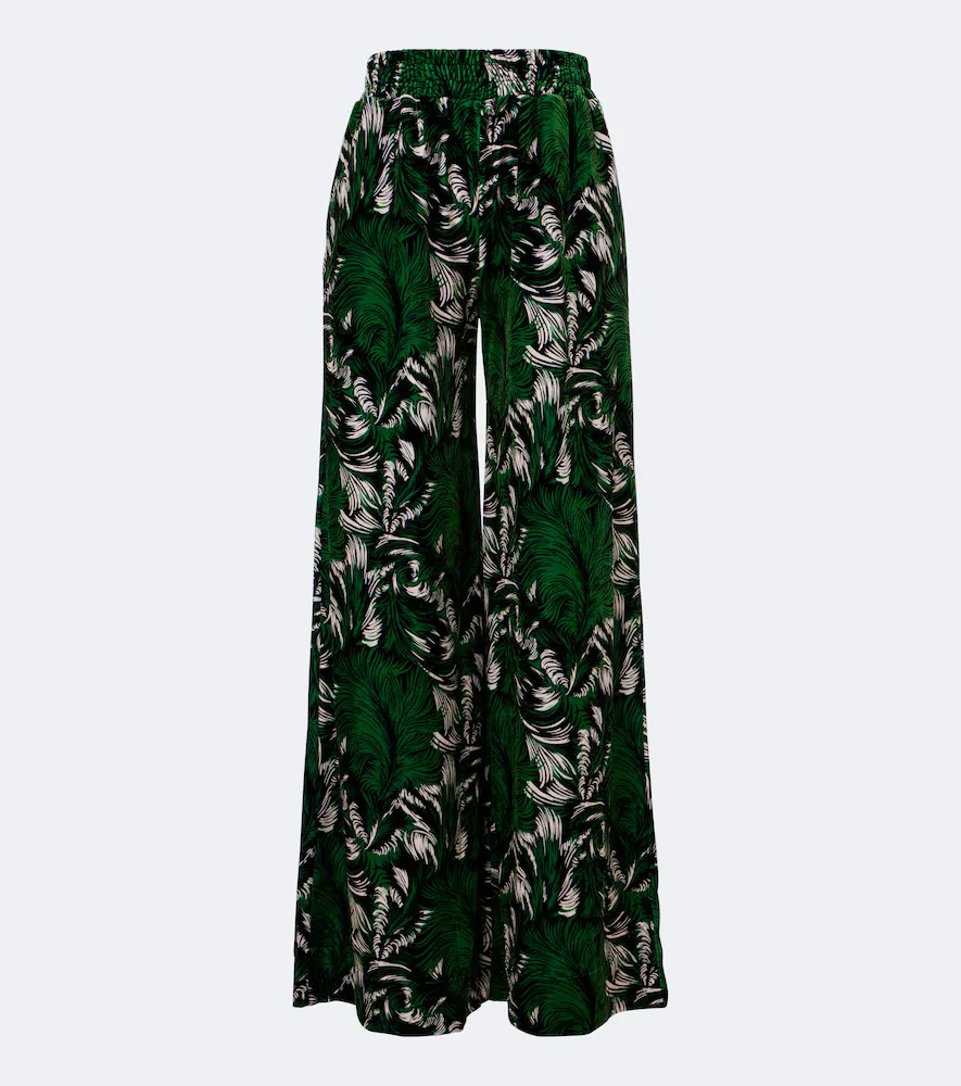 Printed Jersey Palazzo Pants by La Doublej