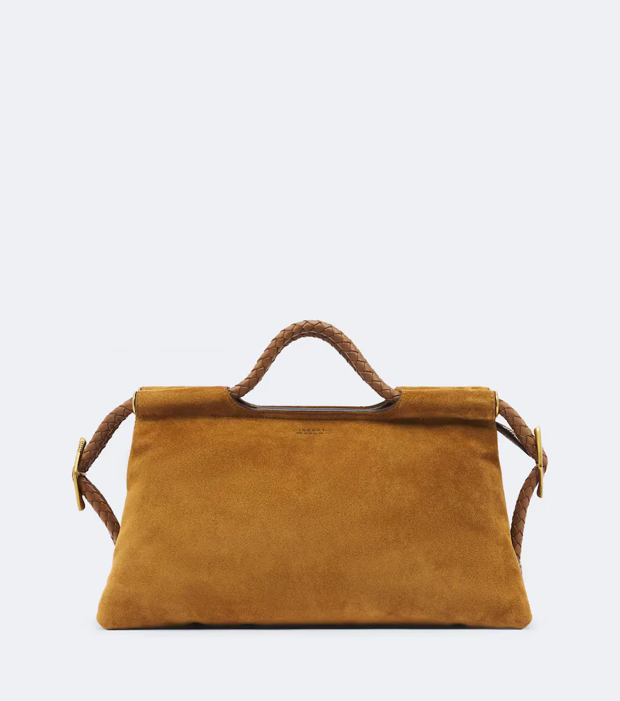 Pipa Medium Suede Top-Handle Bag
