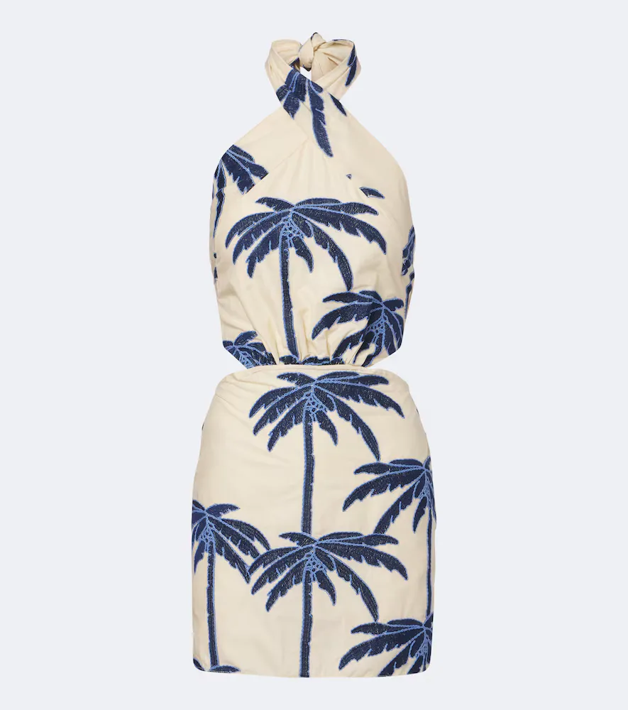 Embroidered Cotton-Blend Minidress by Johanna Ortiz