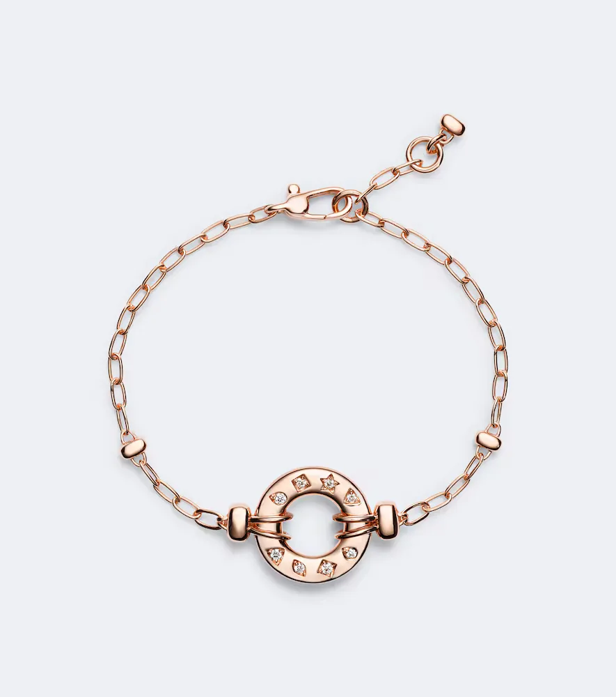 Iconica 18kt Rose Gold Bracelet with Diamonds by Pomellato