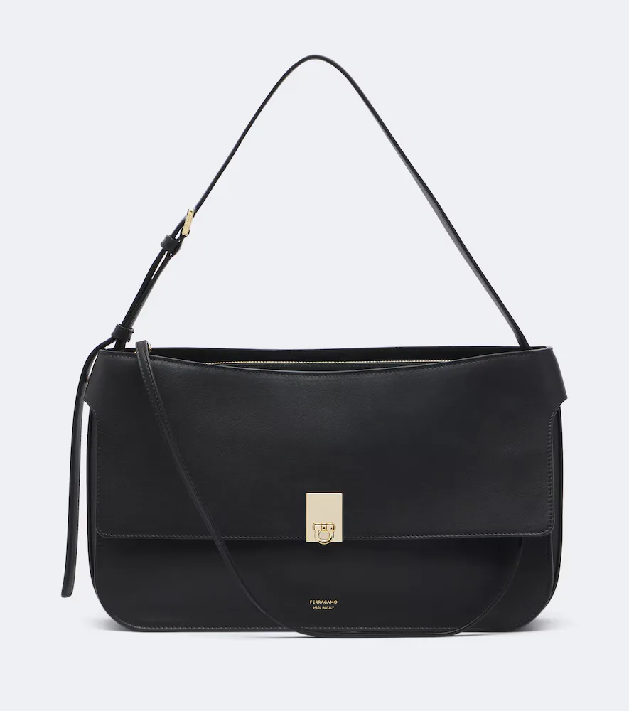 Cara Medium Leather Shoulder Bag by Ferragamo
