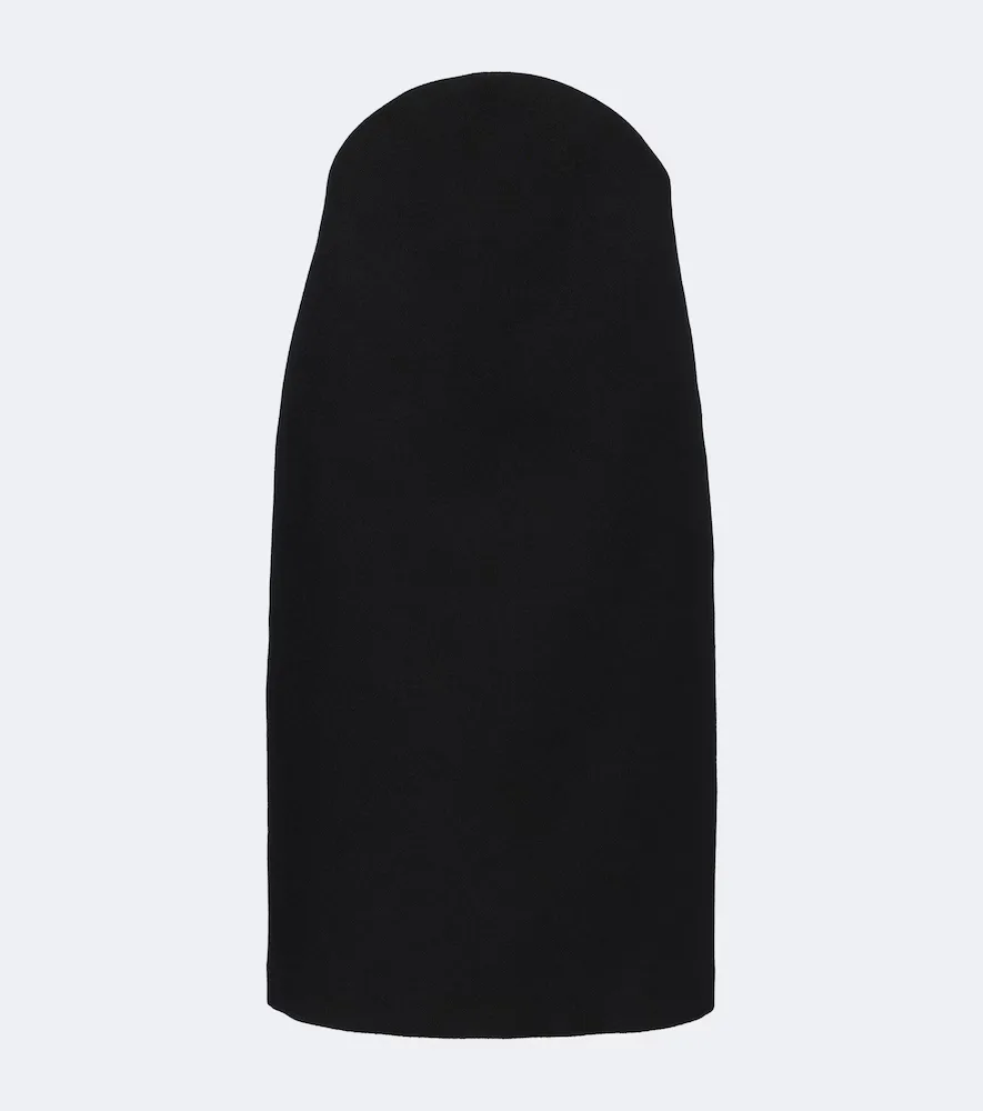 Virgin Wool Midi Skirt by Jil Sander