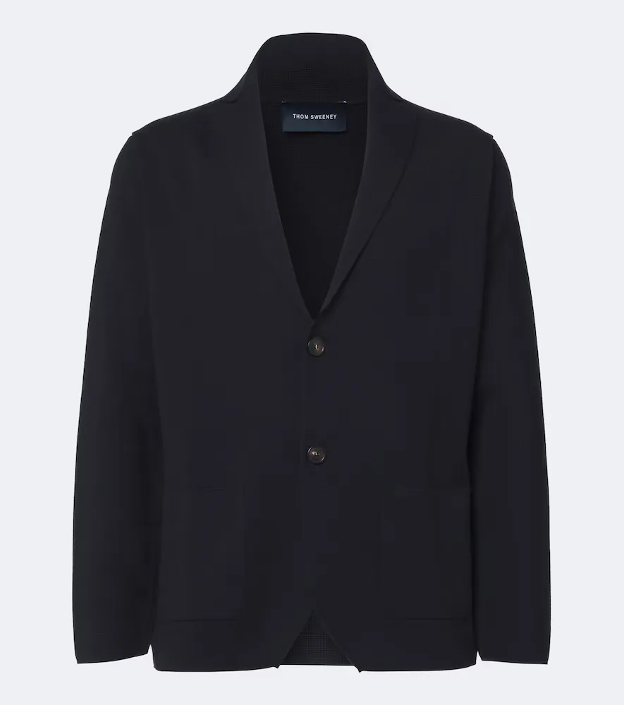 Knitted Wool Blazer by Thom Sweeney