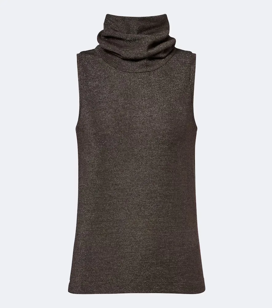 Wool-Blend Turtleneck Top by Brunello Cucinelli