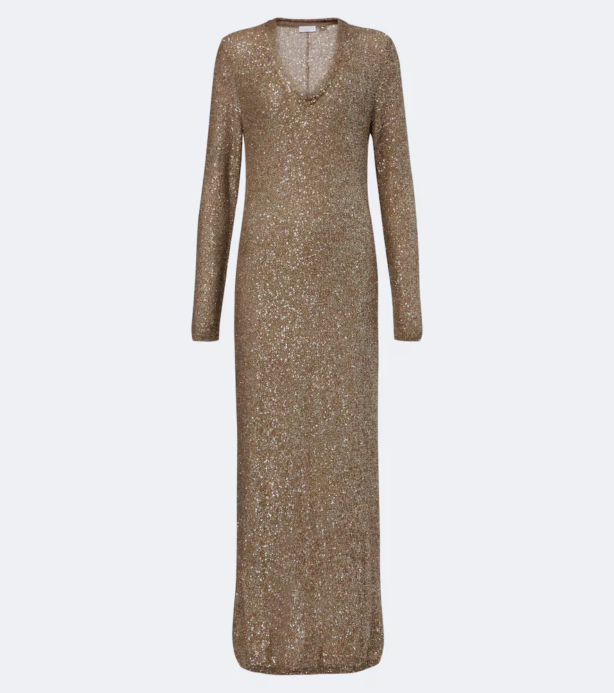 Sequined Maxi Dress by Brunello Cucinelli