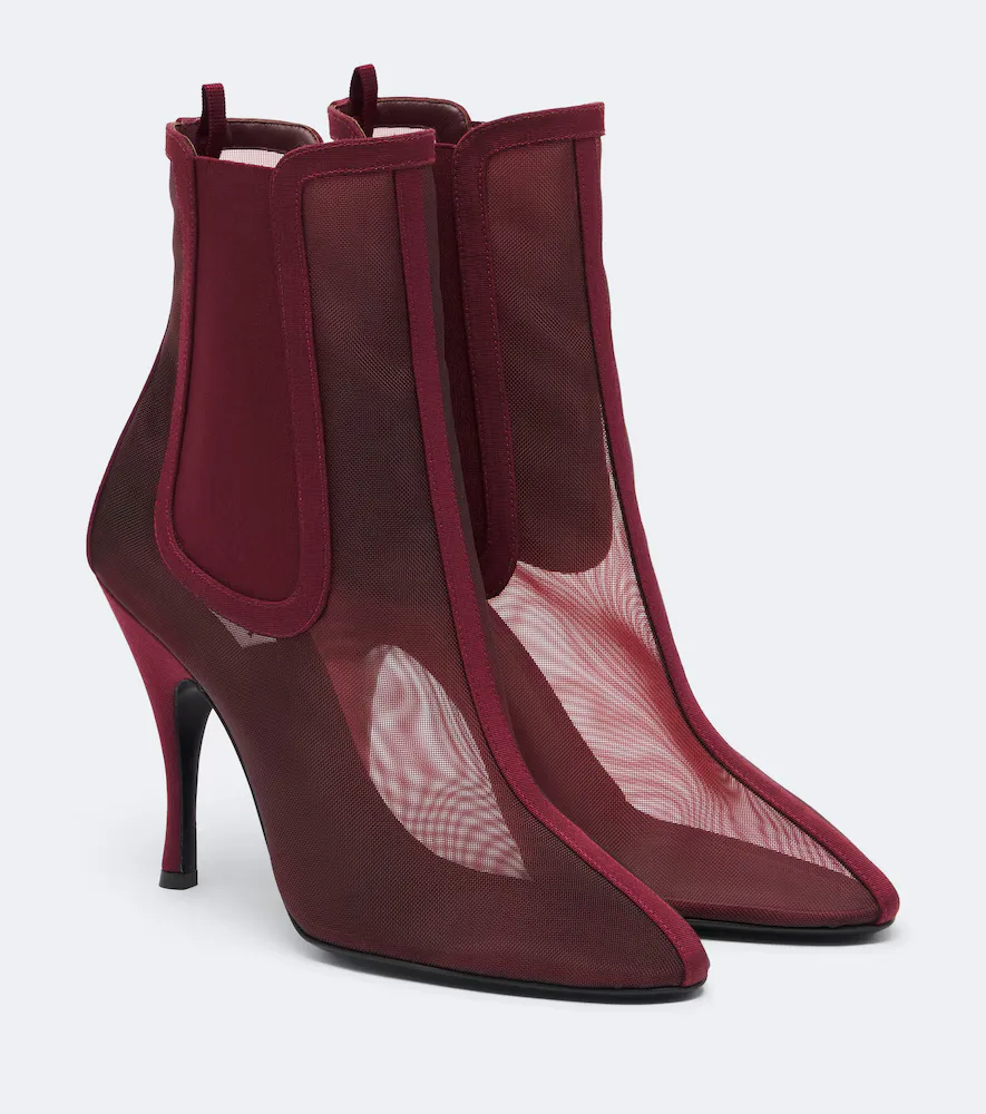 Mesh Ankle Boots