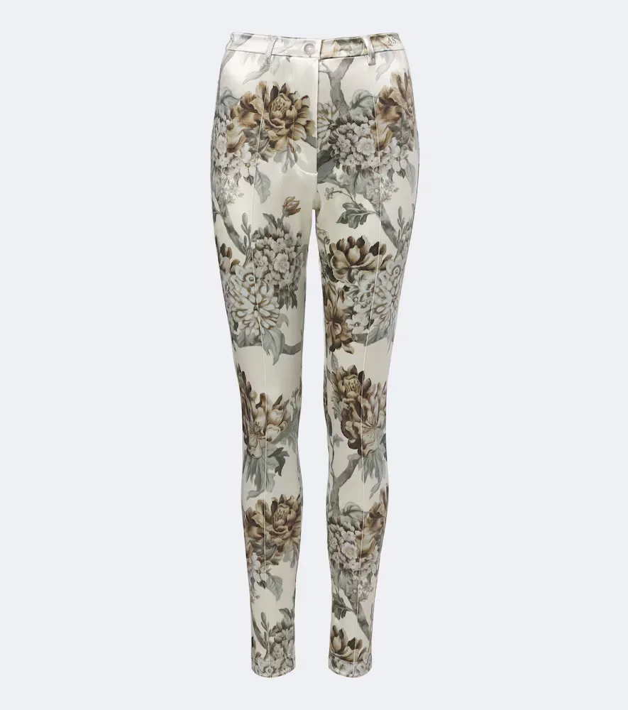 Floral Jersey Slim Pants by Acne Studios