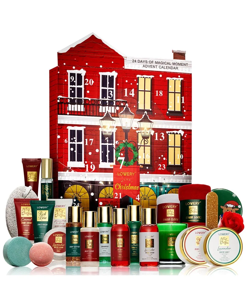 24Pc Bath and Body Advent Calendar by Lovery