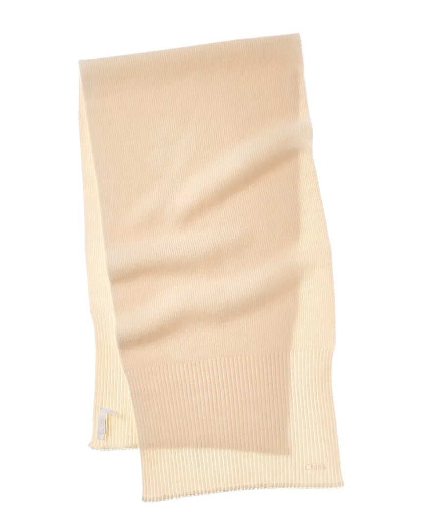 Wool & Cashmere-Blend Scarf by Chloé