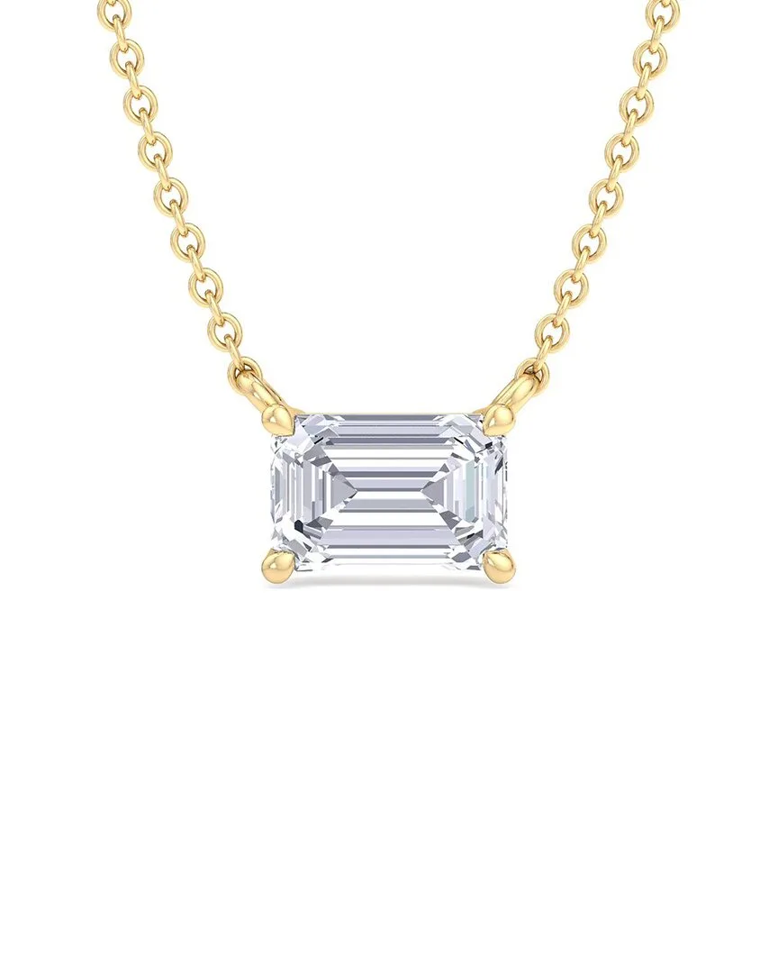 Gold Over Silver 0.50 ct. tw. Lab-Grown Diamond Necklace by Superjeweler