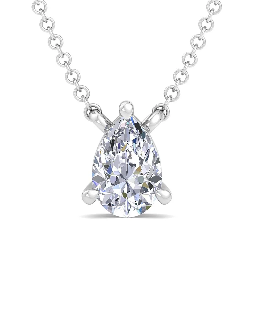 Silver 0.50 ct. tw. Lab-Grown Diamond Necklace by Superjeweler