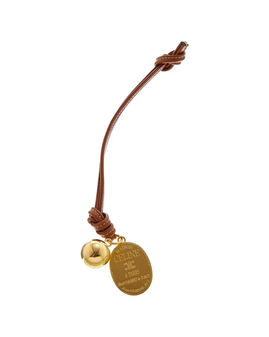 Maison Celine Medallion Leather Charm by Celine