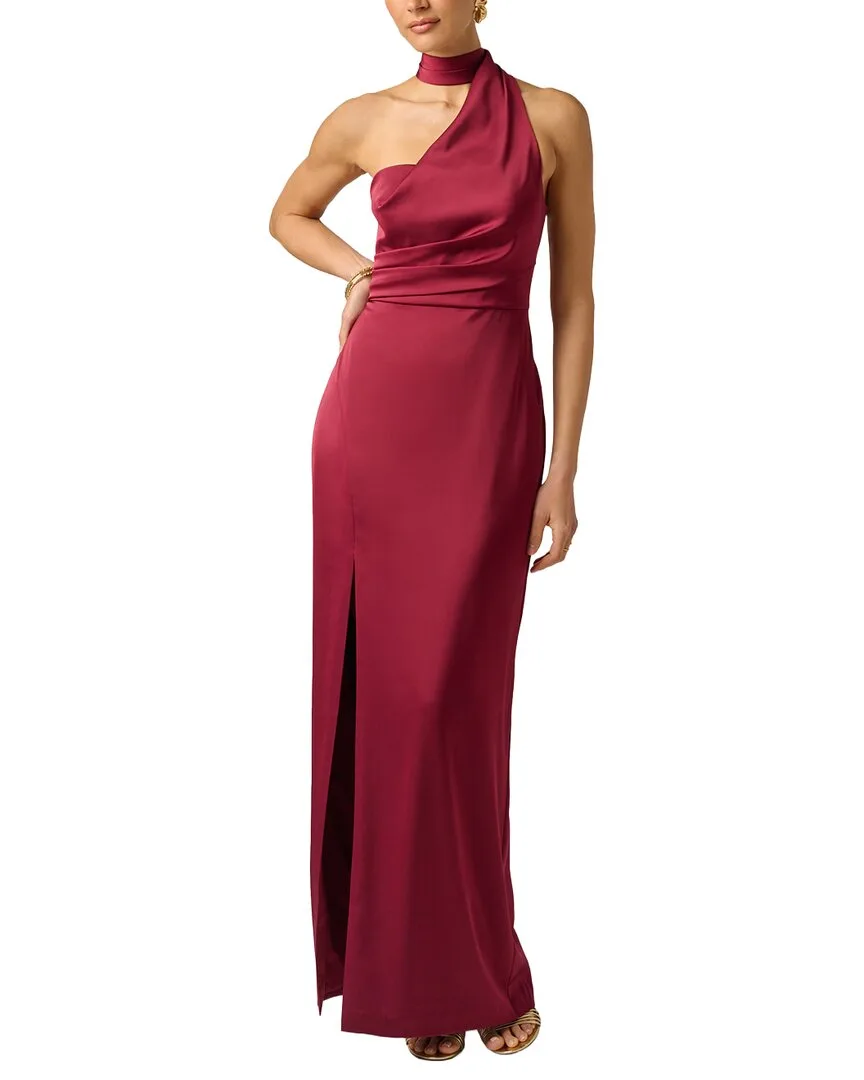 Stretch Satin Long Dress by Adrianna Papell