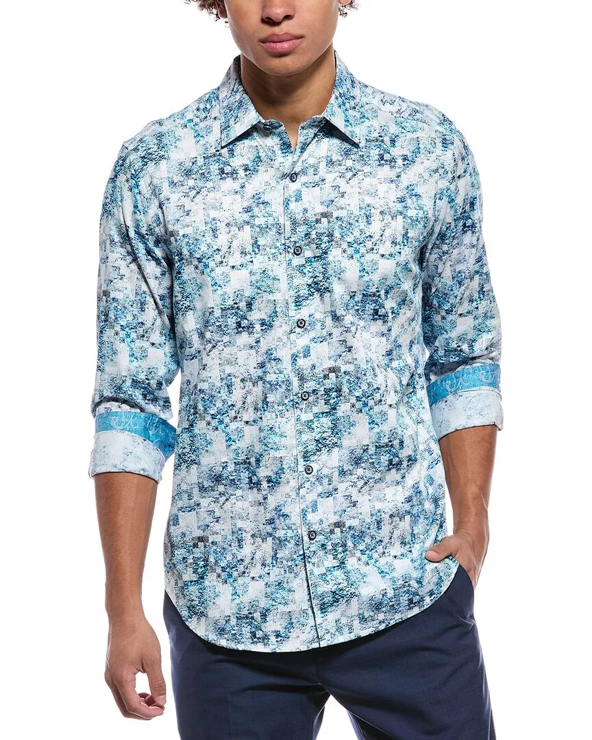 Rahan Classic Fit Woven Shirt by Robert Graham