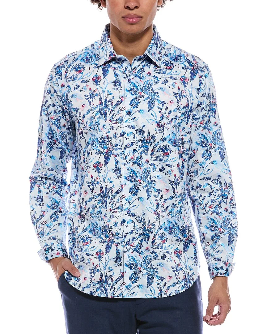Tenston Classic Fit Woven Shirt by Robert Graham