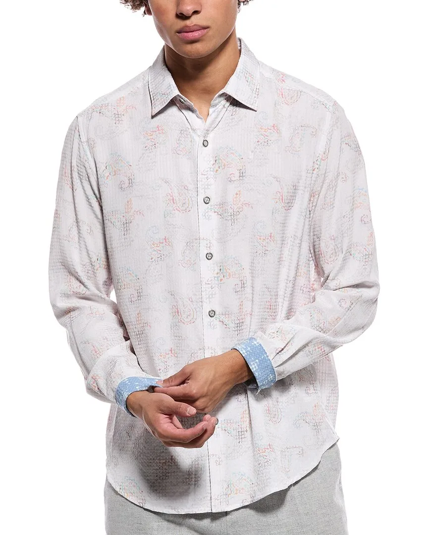 Albion Classic Fit Woven Shirt by Robert Graham