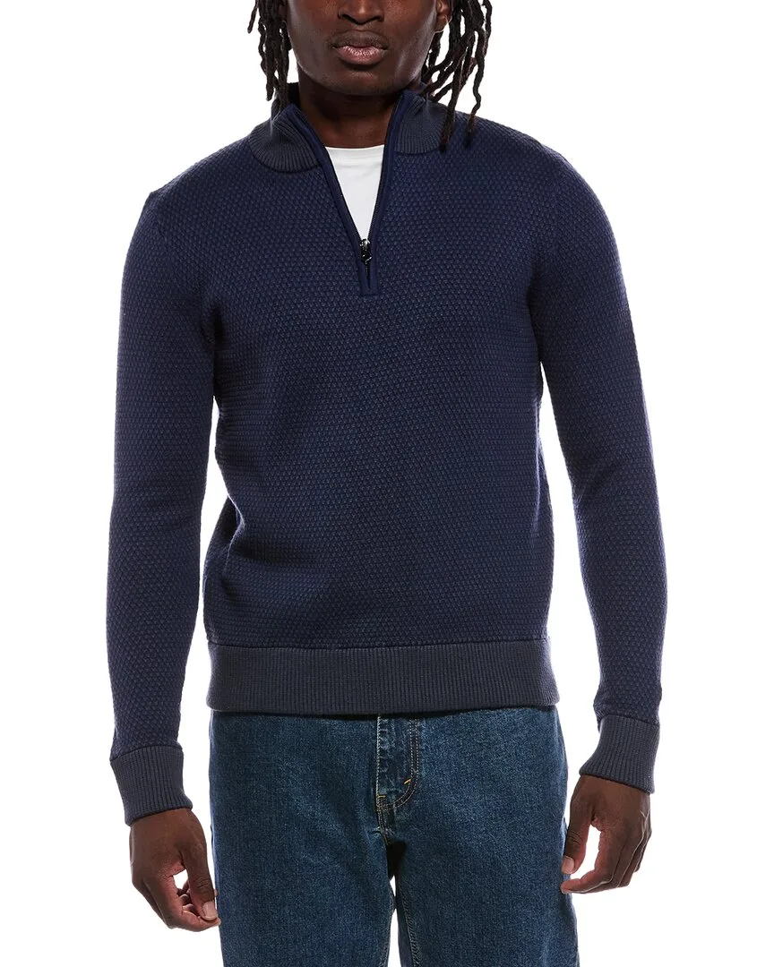 Walton 1/4-Zip Wool & Silk-Blend Pullover by Robert Graham
