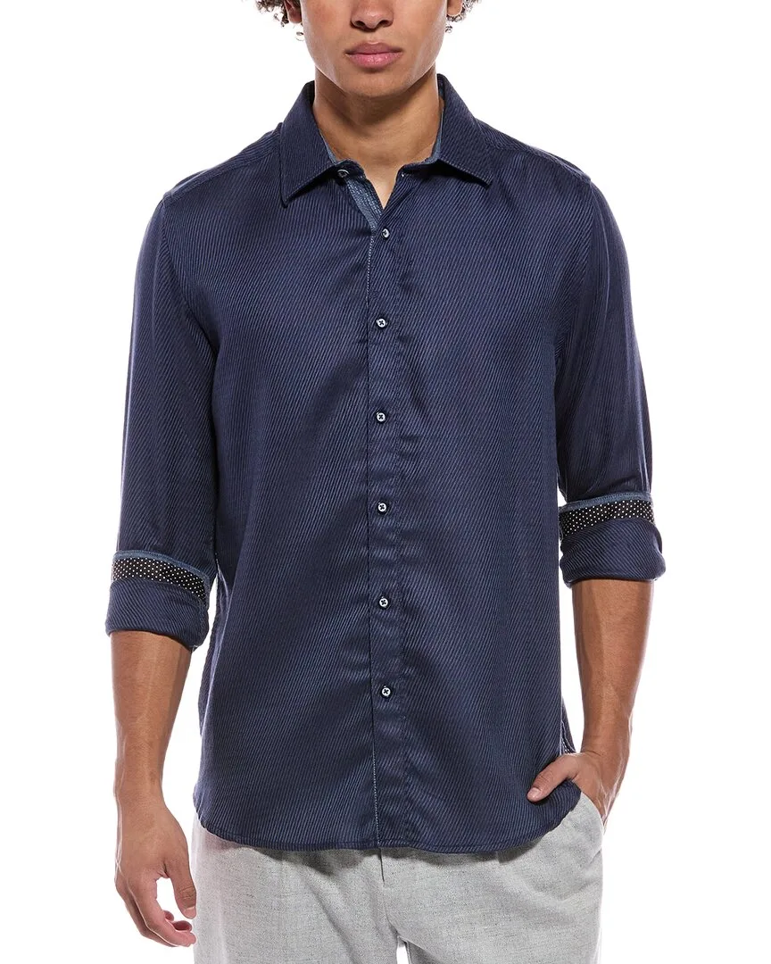Leonard Classic Fit Woven Shirt by Robert Graham