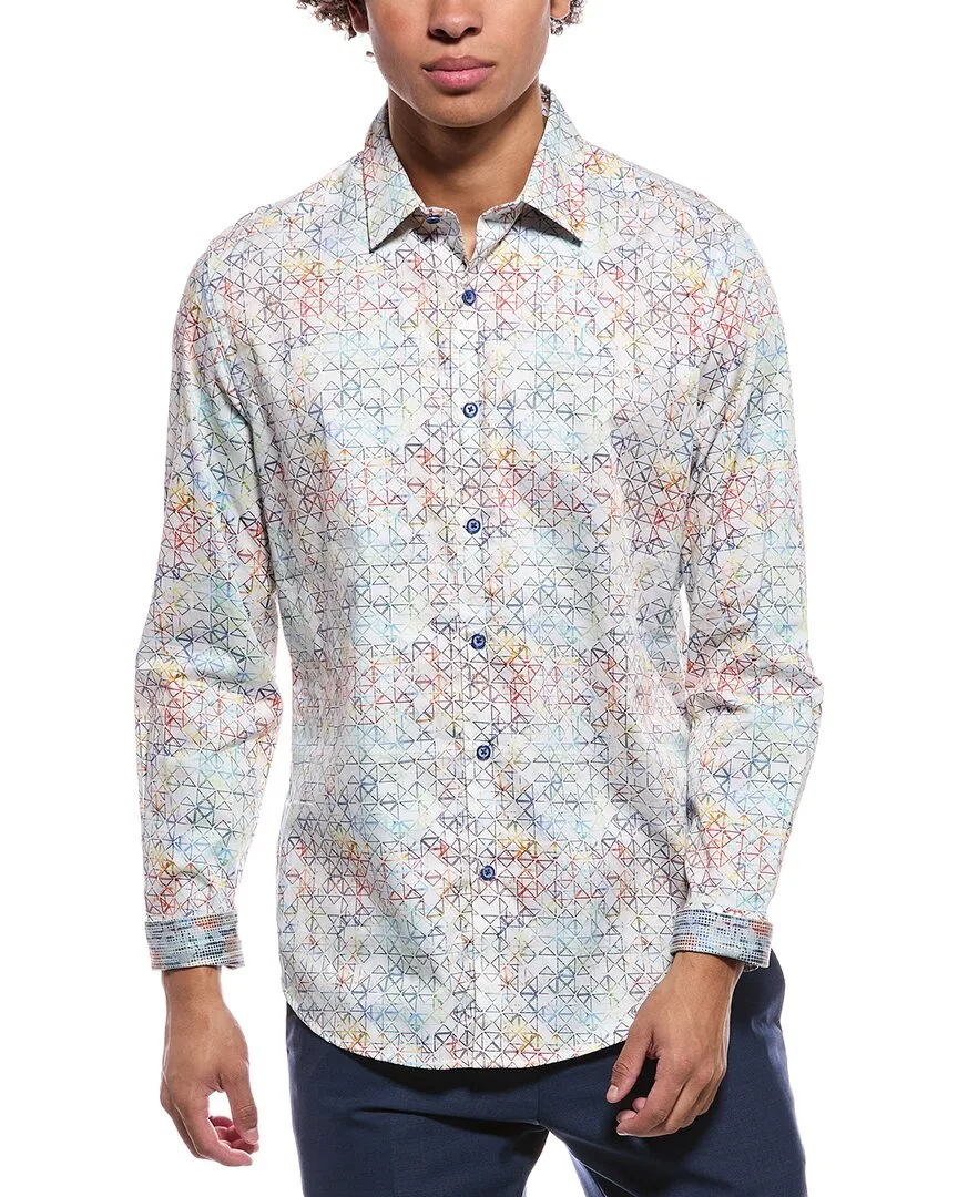 Naver Classic Fit Woven Shirt by Robert Graham
