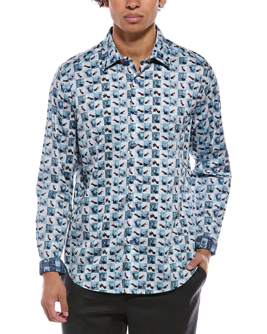 Toasted Classic Fit Woven Shirt by Robert Graham
