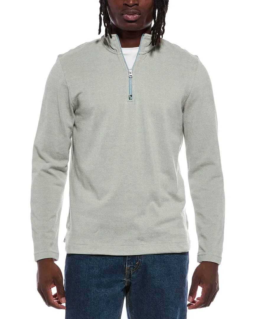 Hobson 1/4-Zip Mock Neck Sweater by Robert Graham