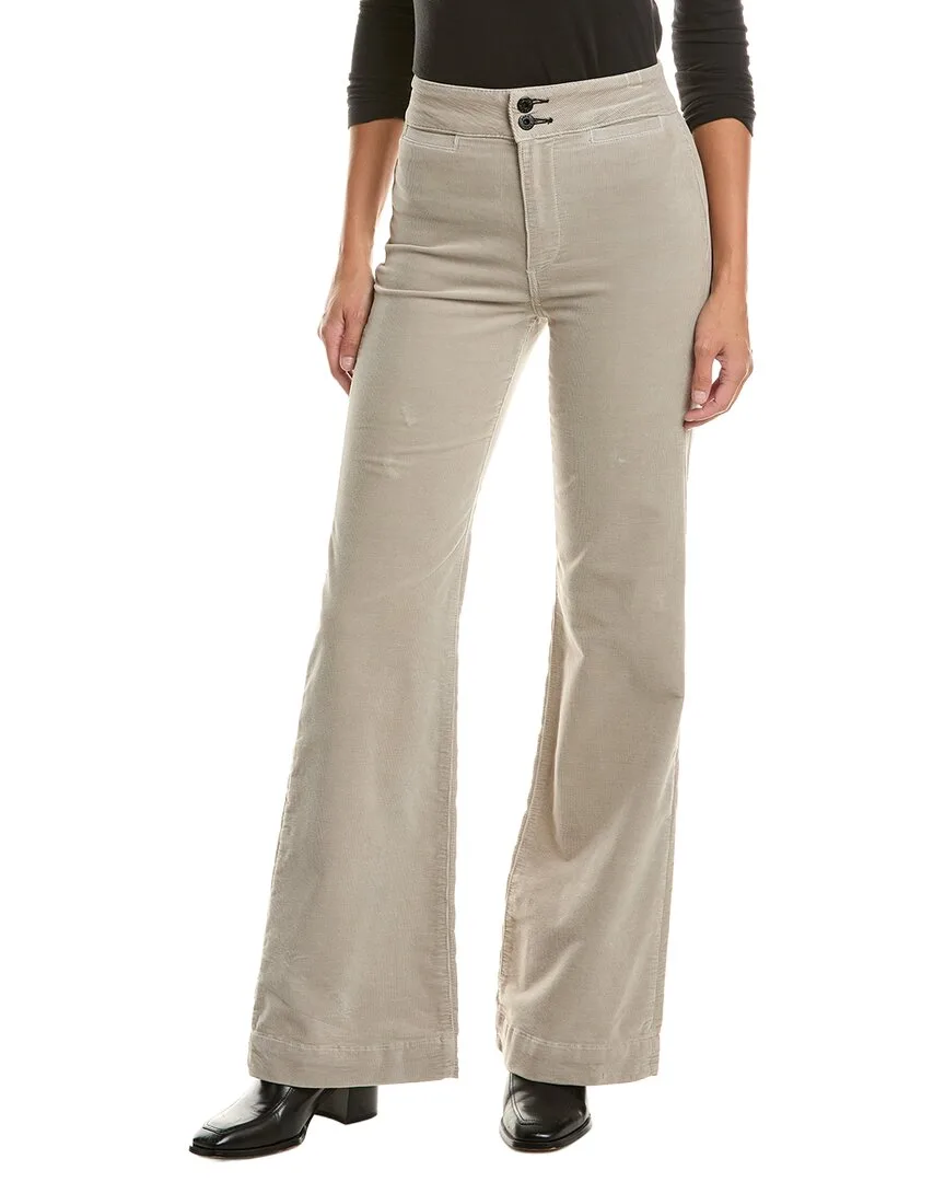Brighton Corduroy Washed Grey Wide Leg Jean by Askk Ny