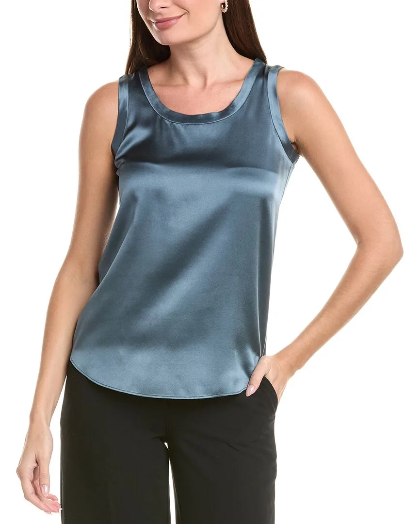 Reversible Perla Silk Blouse by Lafayette 148 New York