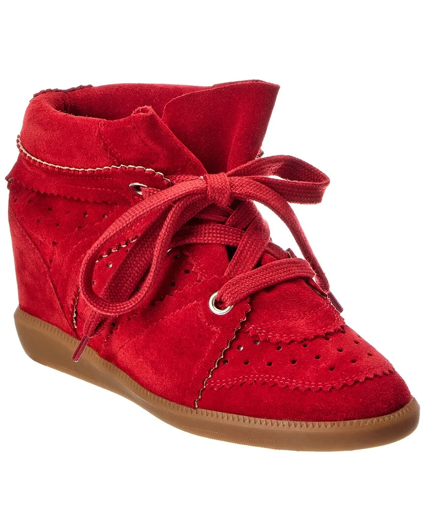 Bobby Suede Wedge Sneaker by Isabel Marant