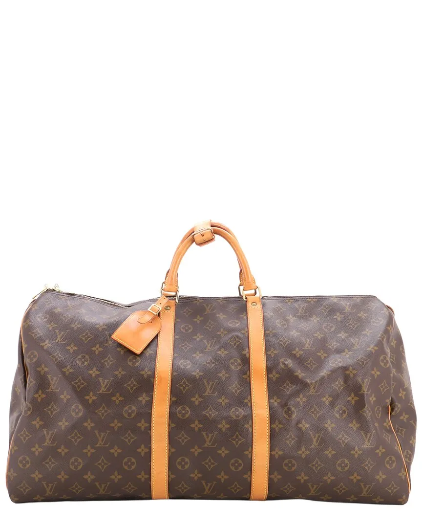 Brown Monogram Canvas Keepall Bag 60 (authentic Pre-Loved)