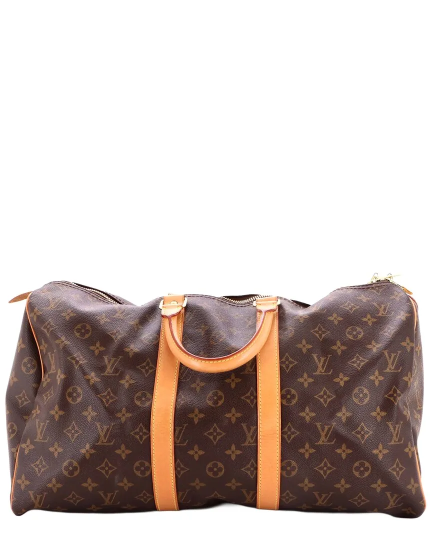 Brown Monogram Canvas Keepall Bag 45 (authentic Pre-Loved)