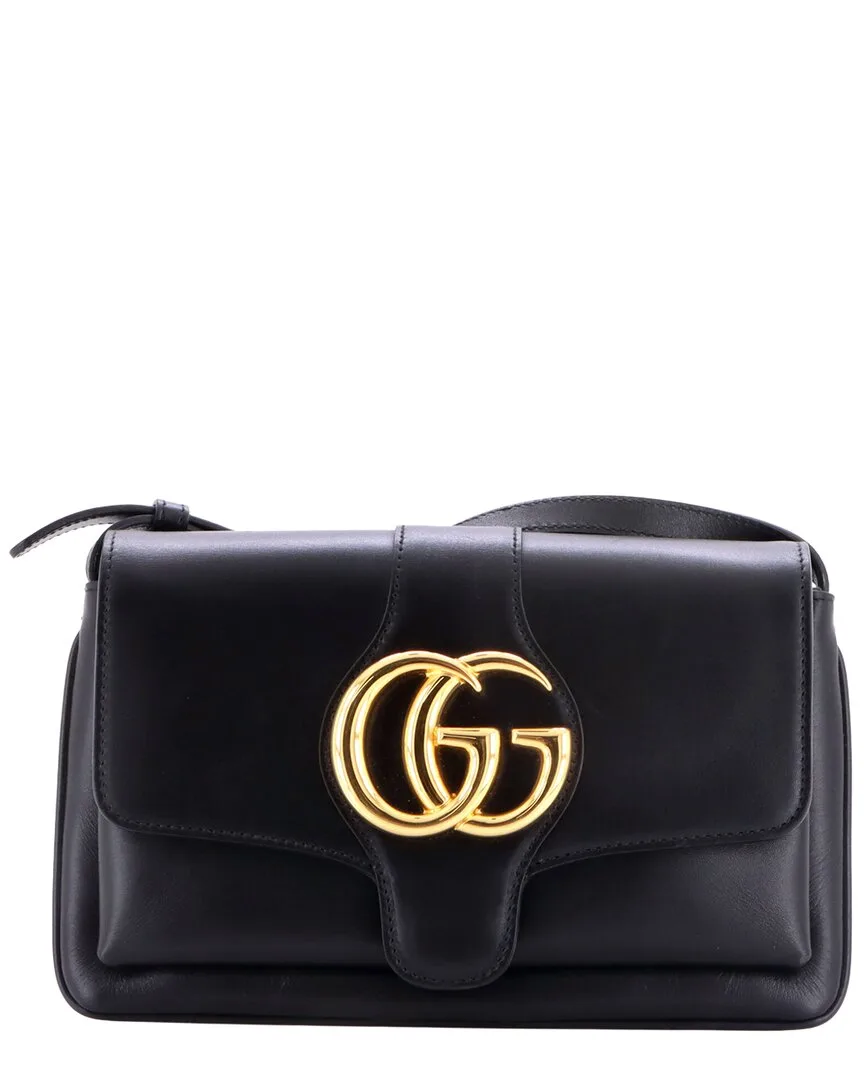 Black Leather Arli Shoulder Bag Small (authentic Pre-Loved) by Gucci