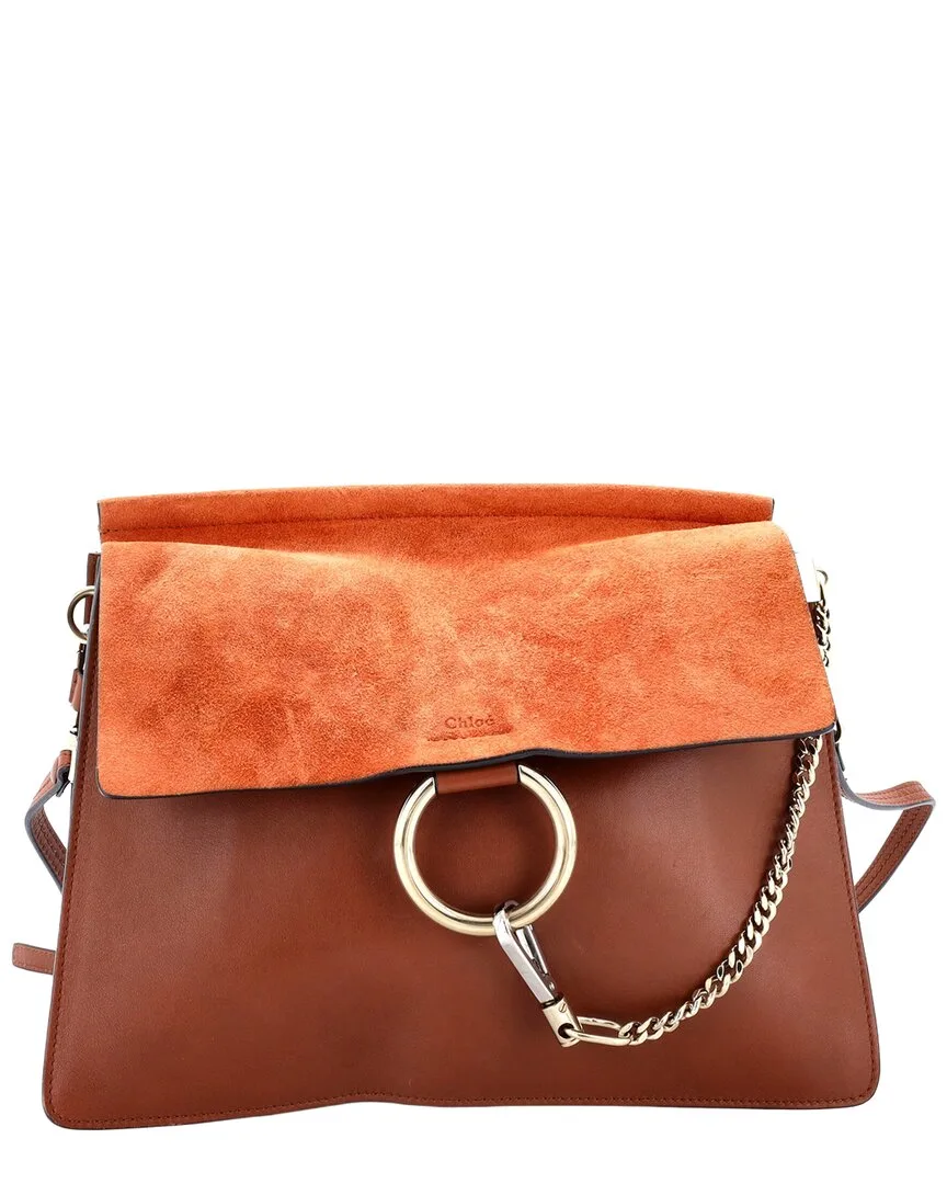 Brown Leather Faye Shoulder Bag Medium (authentic Pre-Loved) by Chloé