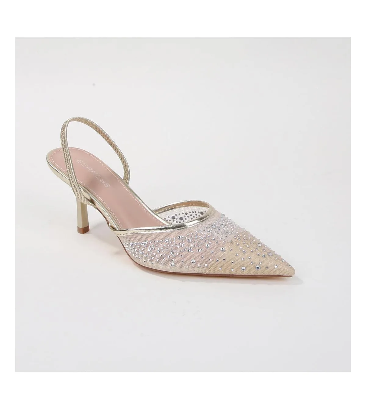 Cara Rhinestone Slingback Heels by Berness