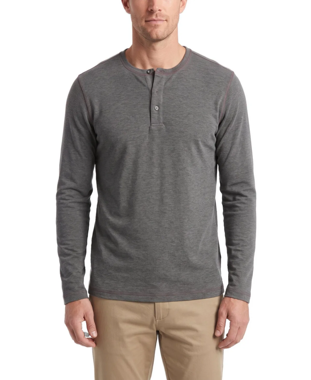 Sean Long-Sleeve 3-Button Stretch Henley by Surfside Supply Co