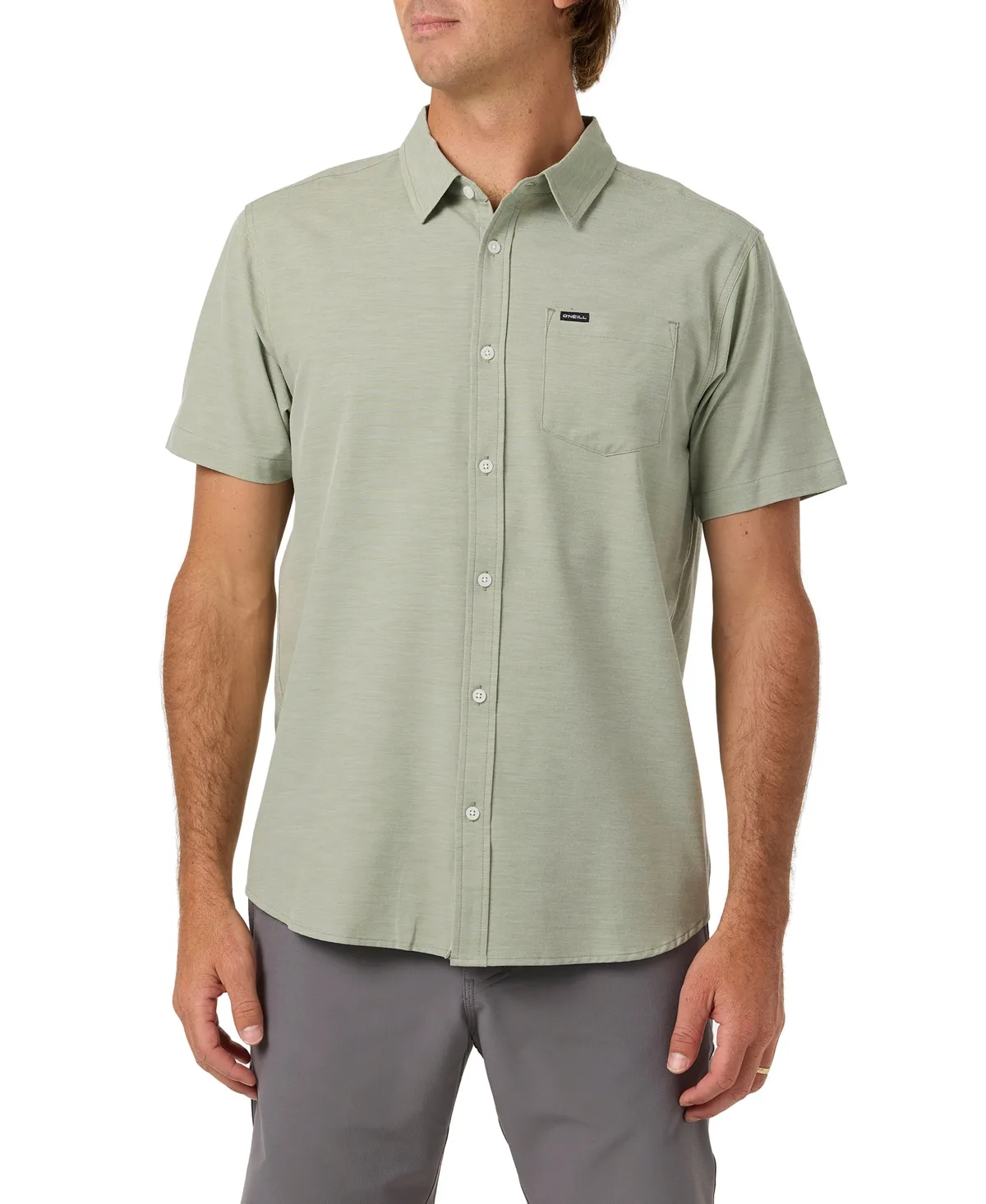 Light Check Short-Sleeve Button-Up Classic-Fit Shirt