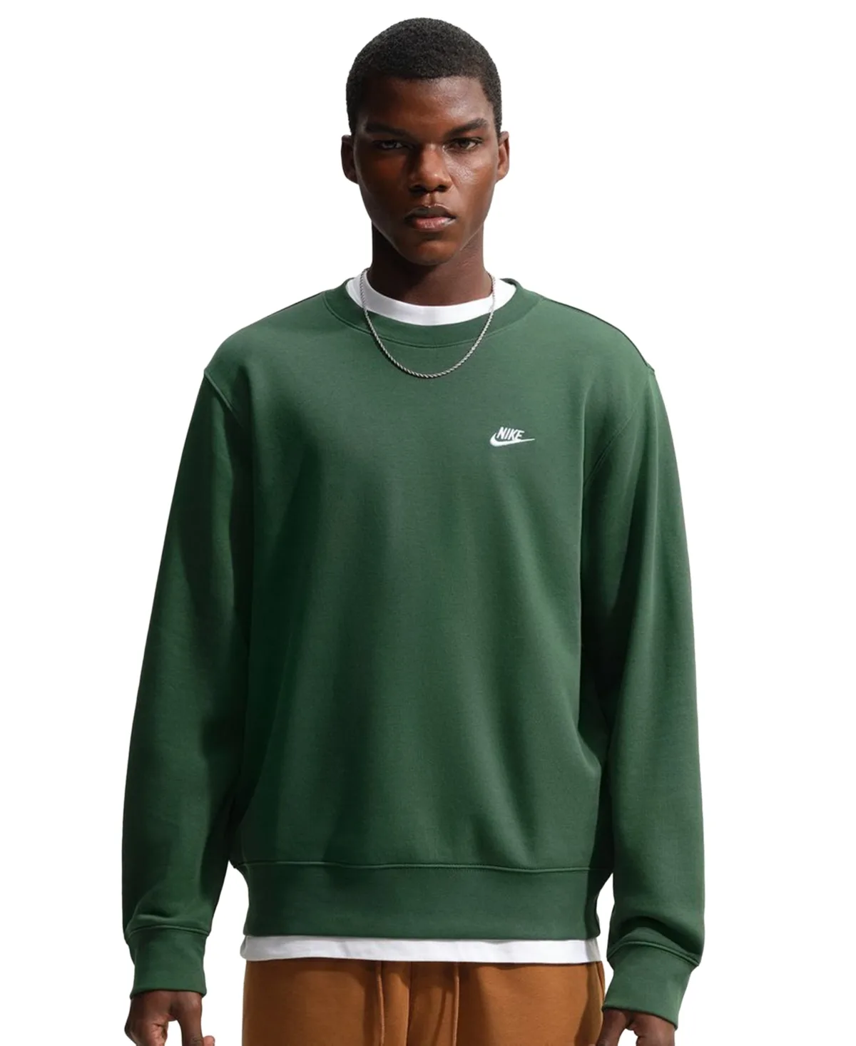 Pullover Fleece Crewneck Logo Sweatshirt by Nike