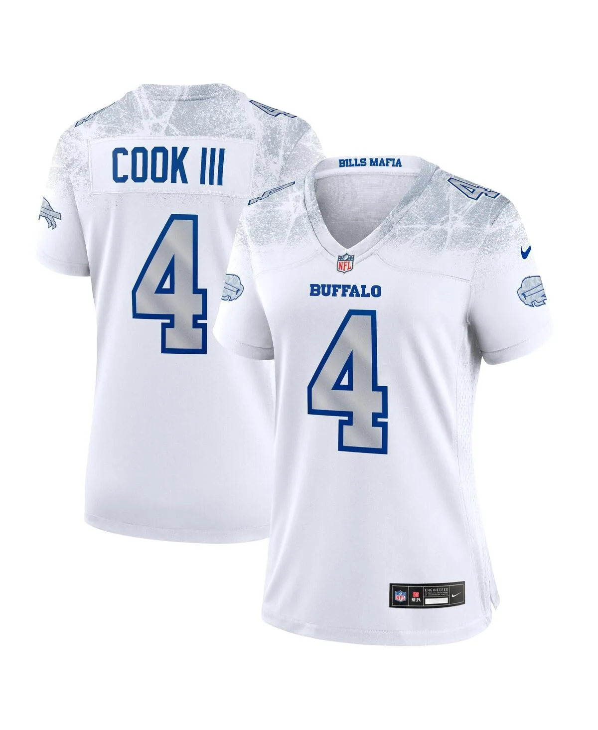 James Cook IiiWhite Buffalo Bills 2025 Rivalries Collection Game Jersey by Nike