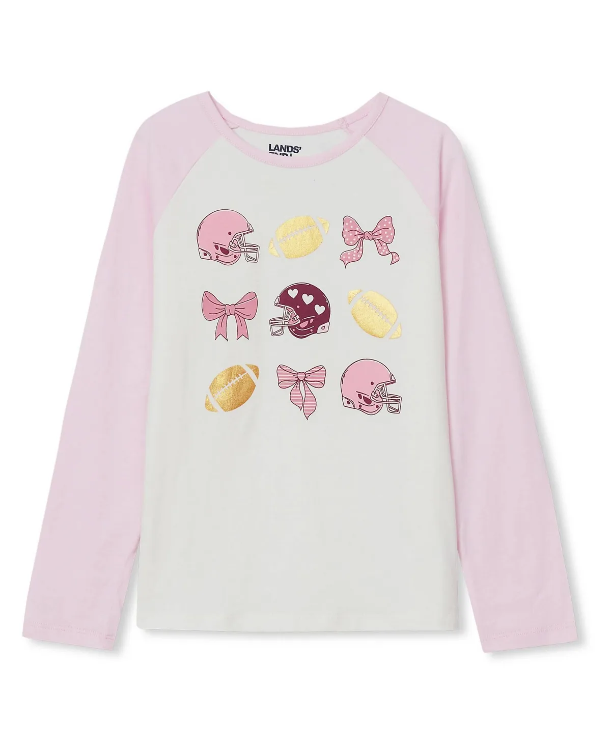 Long Sleeve Raglan Graphic T-Shirt by Lands' End