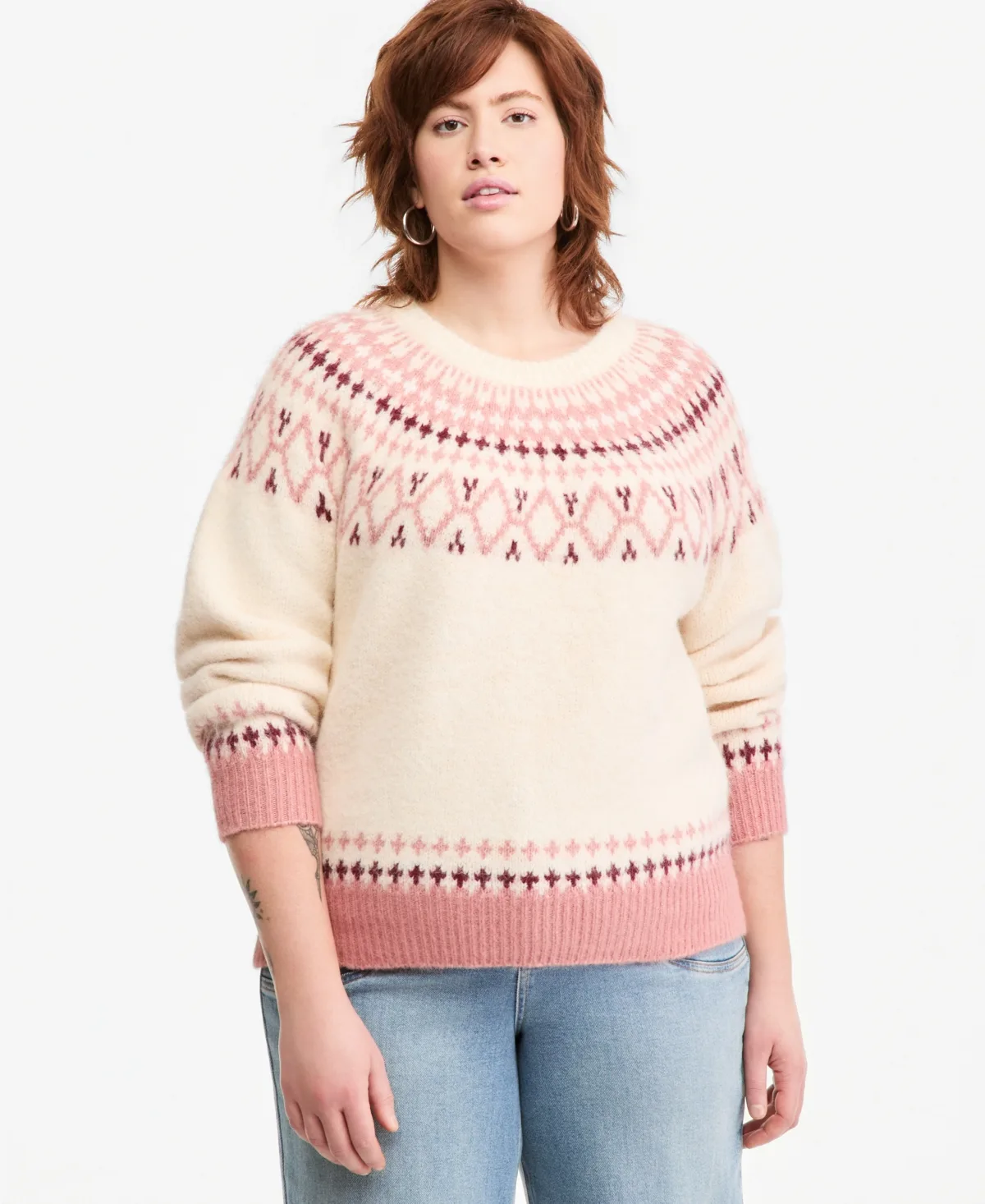 Fair-Isle Crewneck Sweater by And Now This
