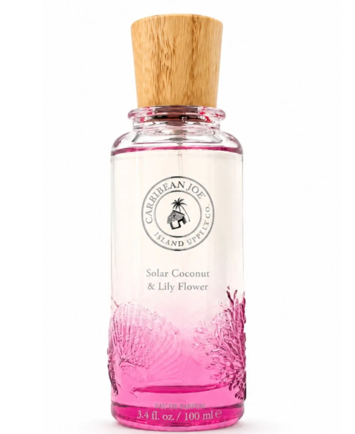 Caribbean Joe Resort Solar Coconut and Lily Flower Eau De Parfum Spray, 3.4 Fluid Ounce by Caribbean Joe