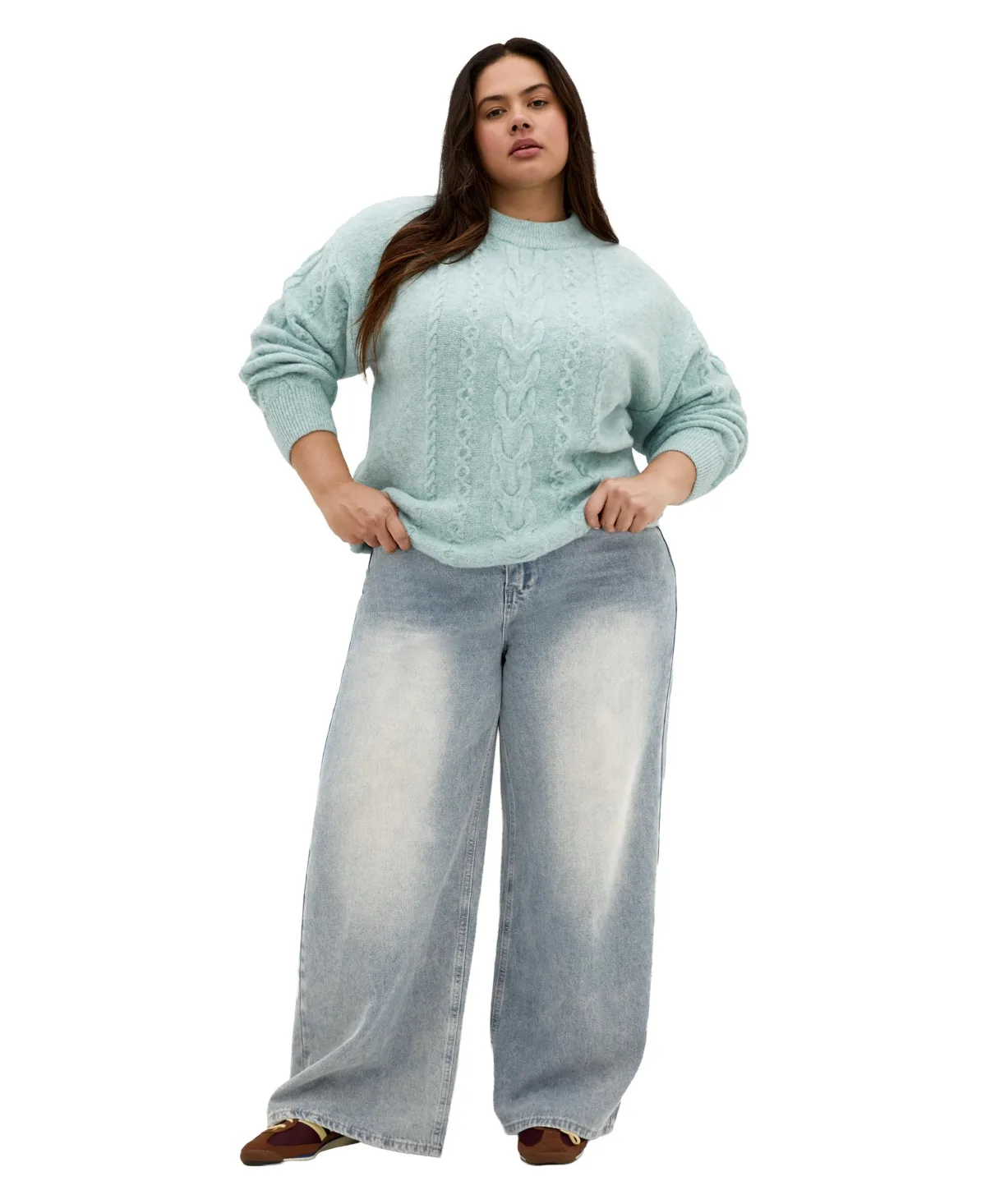 Claudia Cable-Knit Relaxed Sweater