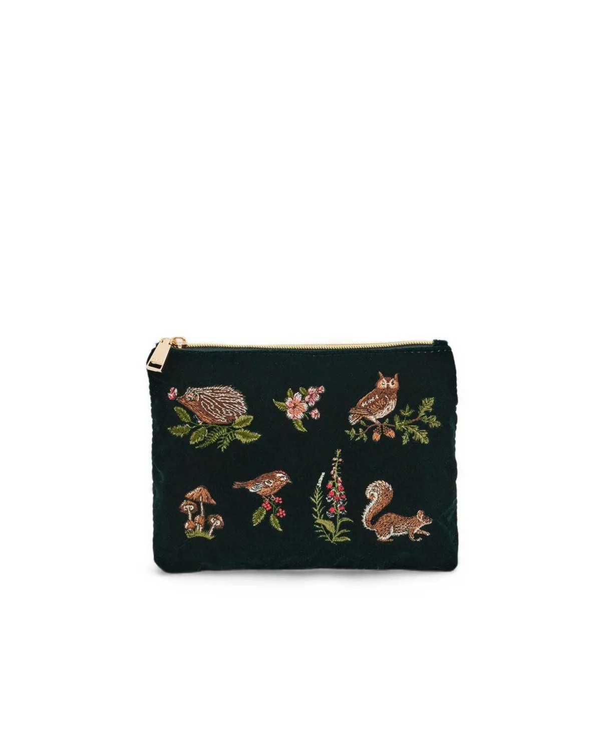 Meadow Scene Embroidered Medium Pouch by Fable England