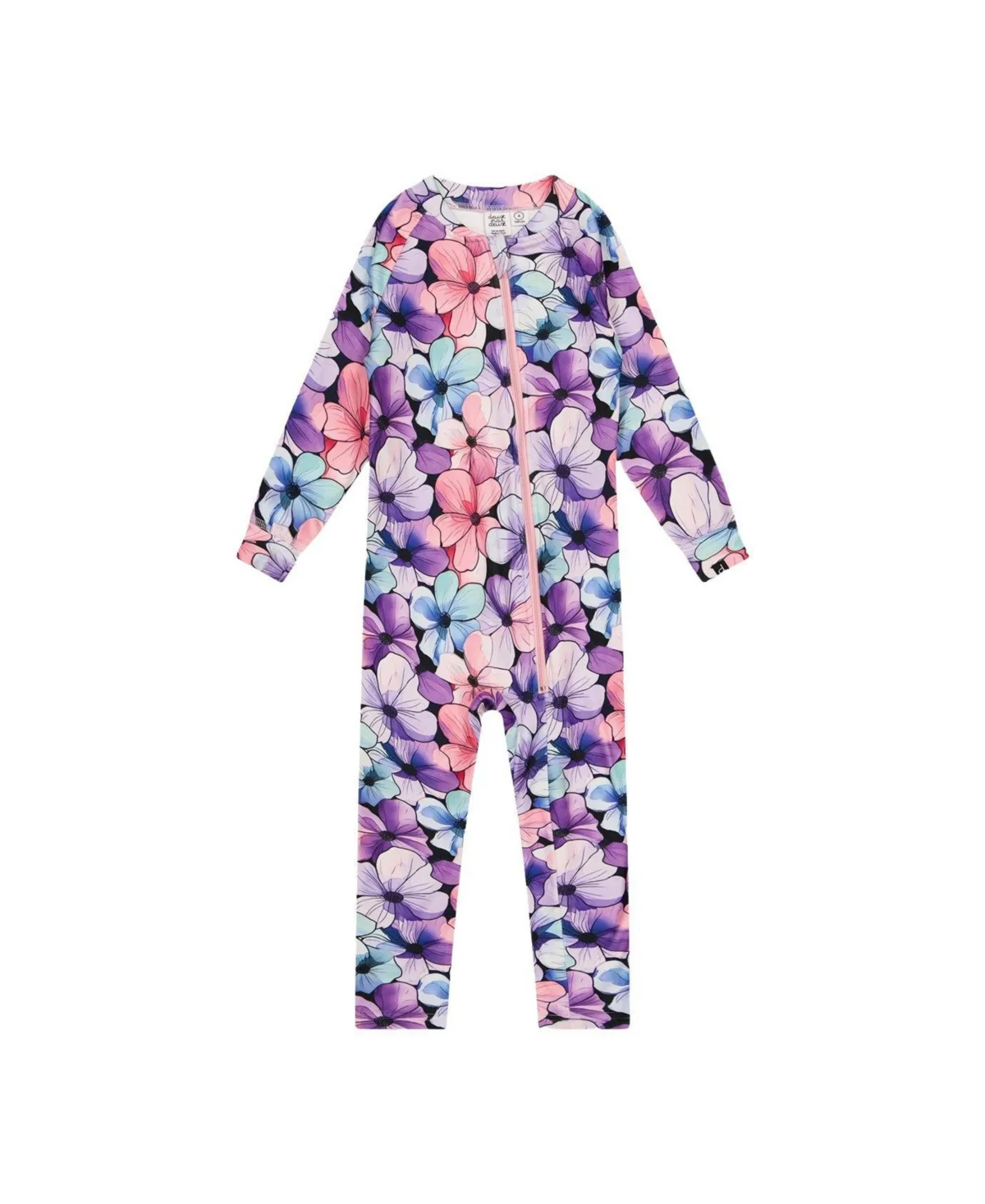 One Piece Thermal Underwear Floral Print by Deux Par Deux