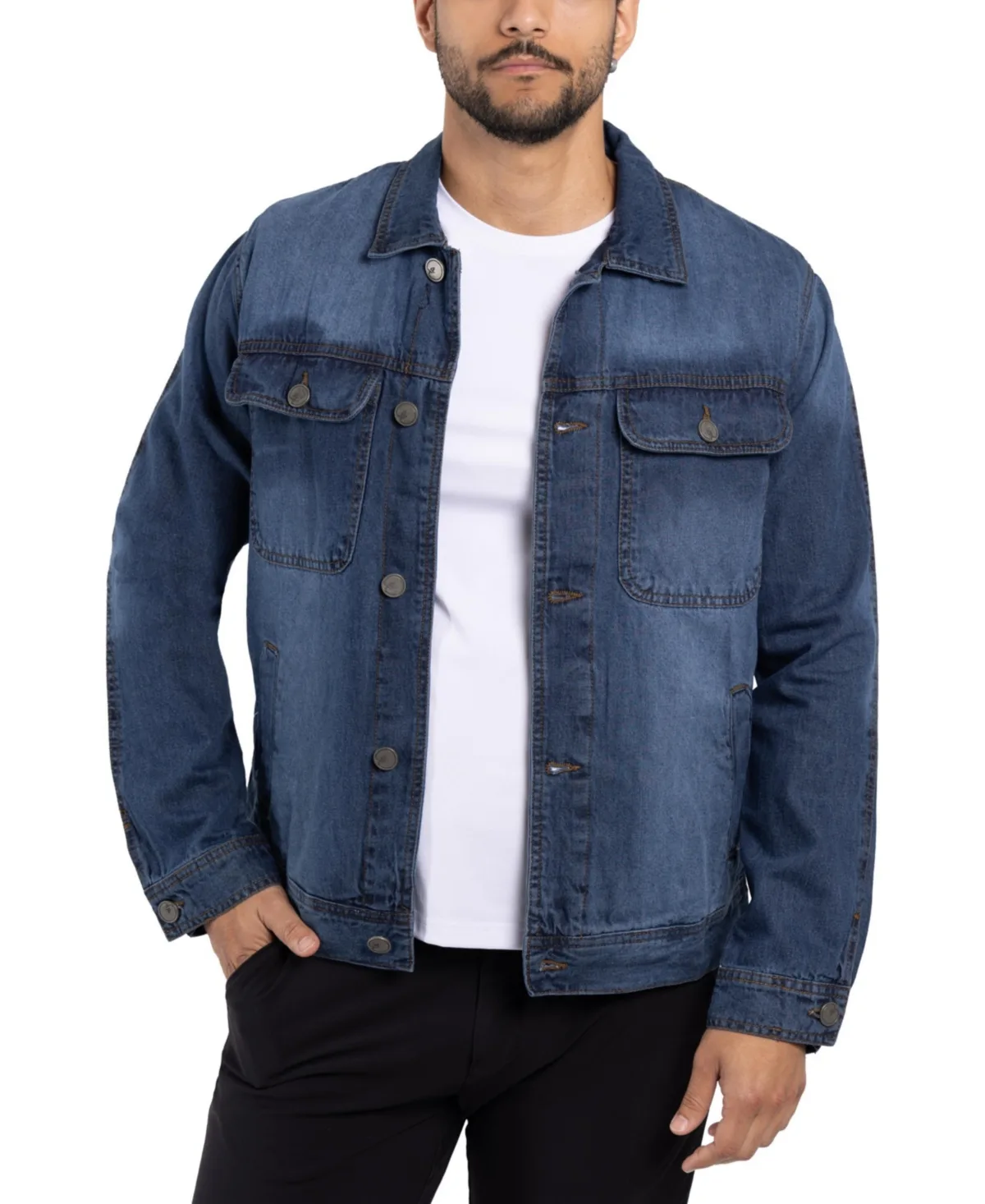 Plaid Lined Denim Jacket by Xray